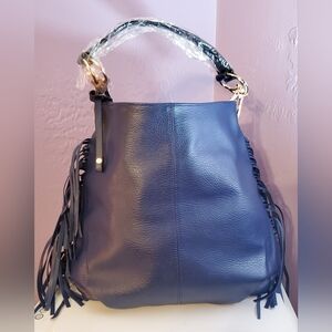 Blue Fringe Bag